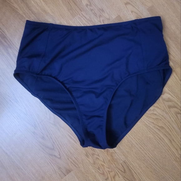 Athleta Swim Athleta Blue High Rise Swim Bottoms Medium Poshmark